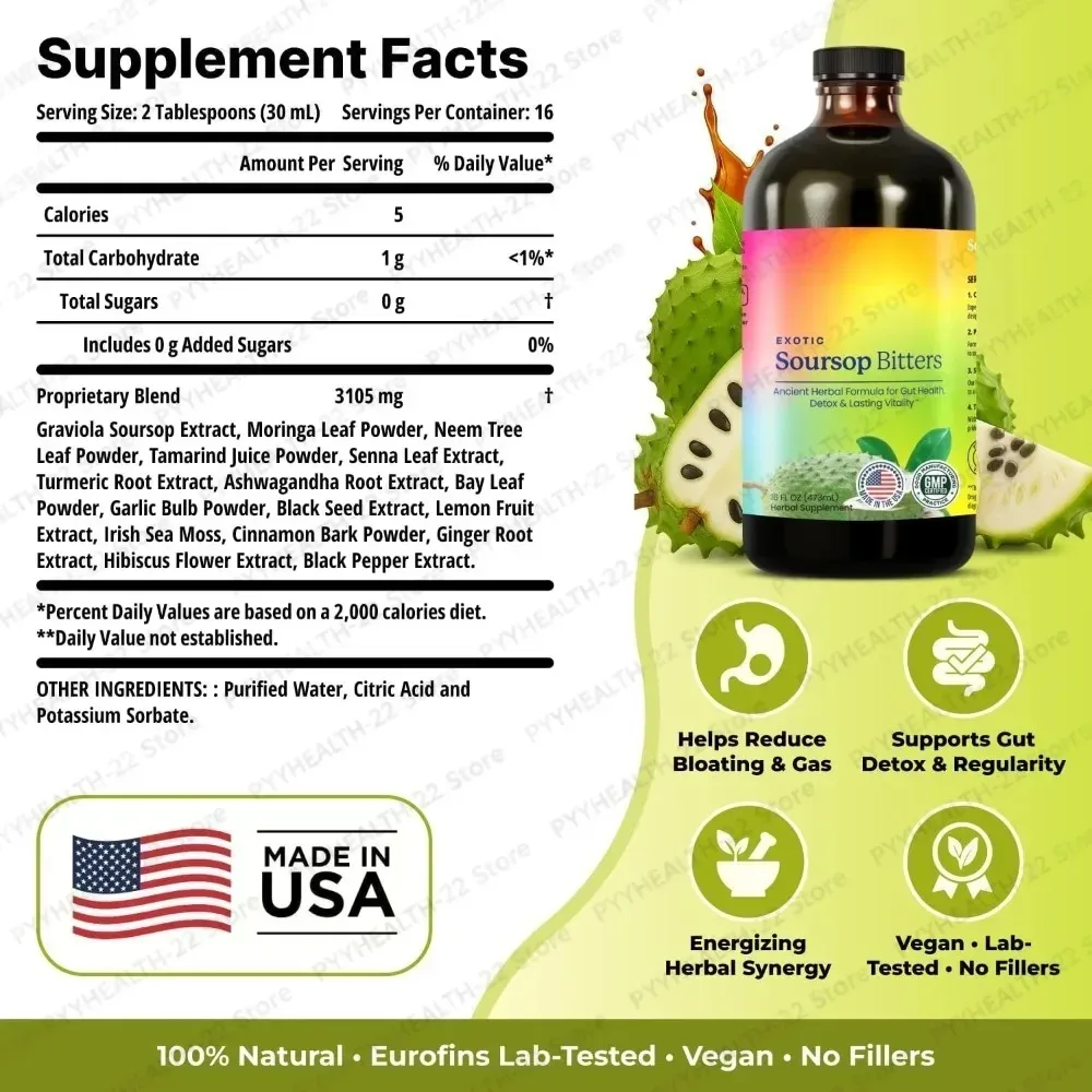 Soursop Bitters Liquid for Dig - Bitters Bottle Set recension och pris